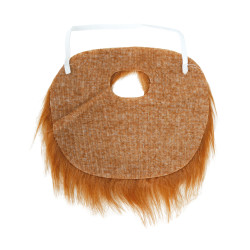 Hnědé rovné vousy s knírkem