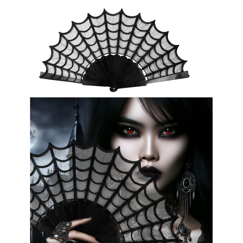 Halloween pavučina motív ventilátor