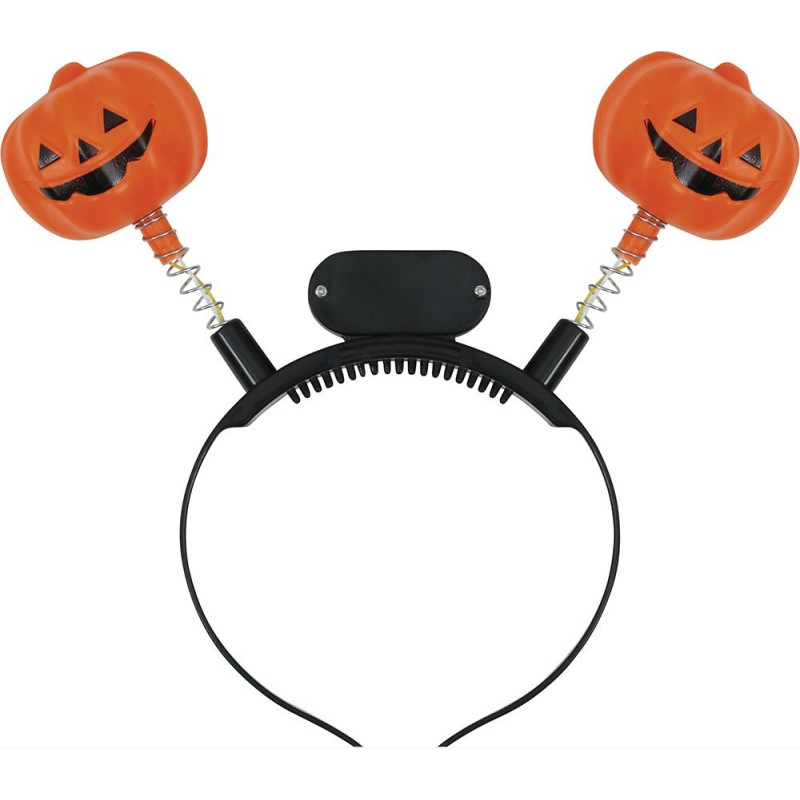 Svietiaca tekvicová čelenka s batériami