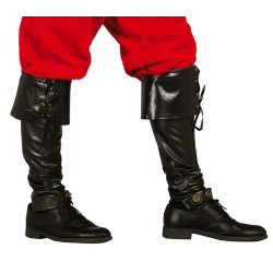 Historický návlek na topánky, čierny, 57 cm