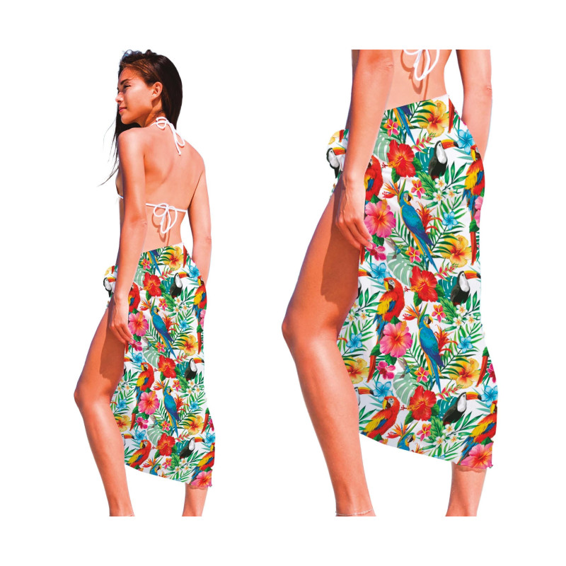 Pareo květinové dámské plážový šátek