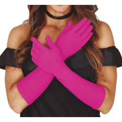 Rukavičky růžové dlouhé