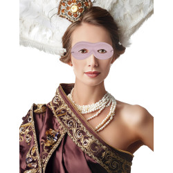 Škraboška domino růžová