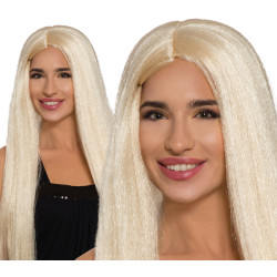 Dlouhá dámská blond paruka