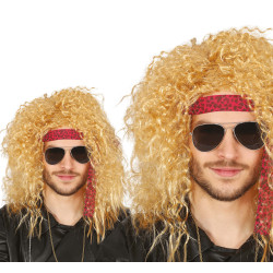 Pánská paruka rocker blonďák s čelenkou