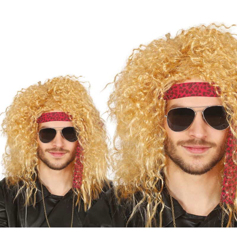 Pánska blond parochňa s čelenkou