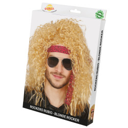 Pánska blond parochňa s čelenkou