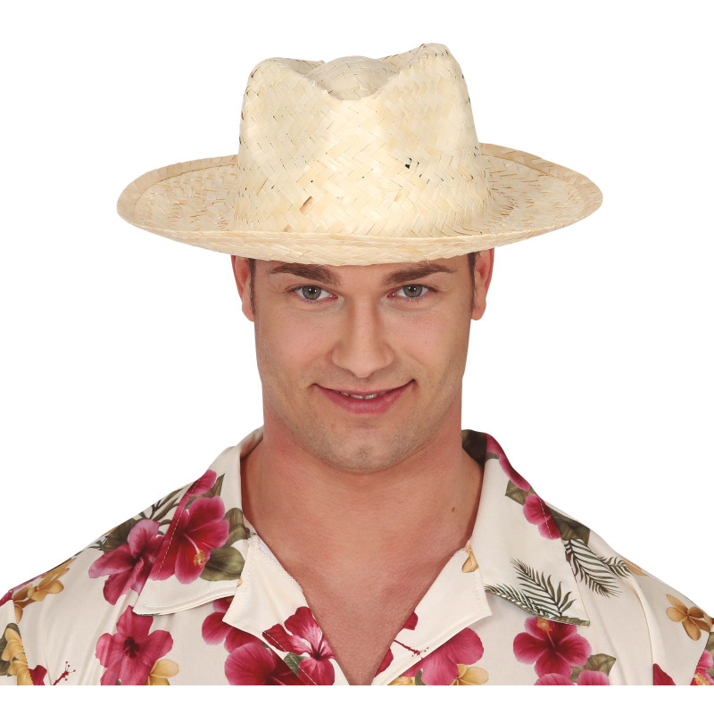 Prírodný letný slamený klobúk