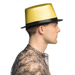 Klobouk Caprice cylindr zlatý