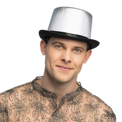 Klobouk Caprice cylindr stříbrný
