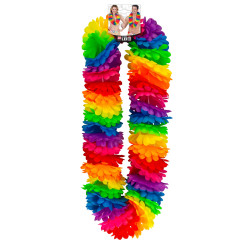 Hustý havajský veniec viacfarebný