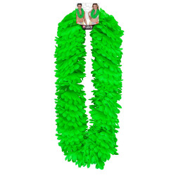 Hustý havajský věnec zelený