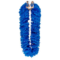 Hustý havajský věnec modrý