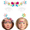 Nalepovací kamínky na obličej motýl