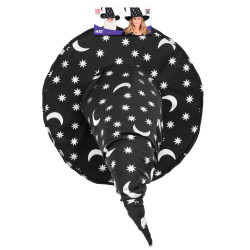 Čarodějnický klobouk s měsícem a hvězdami dospělá velikost