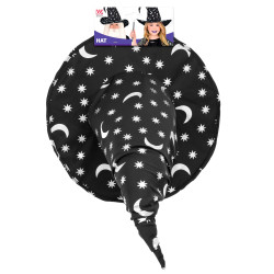 Čarodějnický klobouk s měsícem a hvězdami dětský