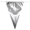 Stříbrná girlanda XL praporky 10 m
