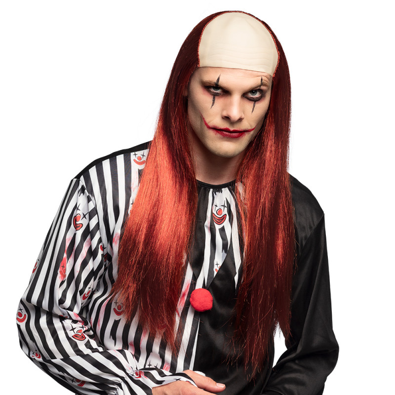 Strašidelná plešatá klaunská parochňa