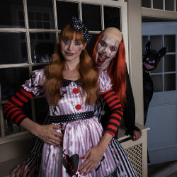 Strašidelná plešatá klaunská parochňa