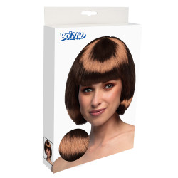 Paruka hnědé mikádo s ofinou