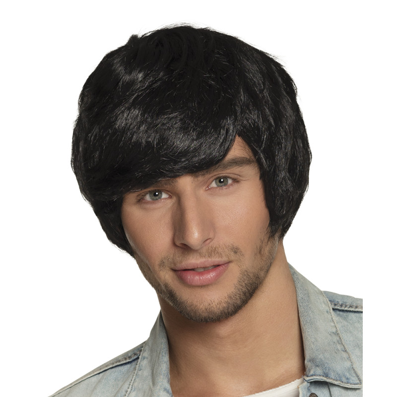 Paruka pánská černá krátká