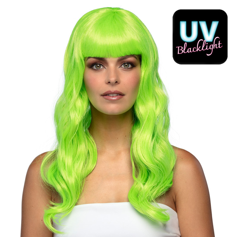 Paruka zelená dlouhá dámská