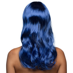 Paruka dámská modrá dlouhá