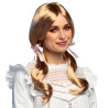 Paruka blond s culíky školačka
