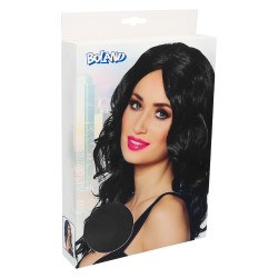 Dámská paruka dlouhá černá vlnitá