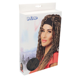 Paruka dámská s dredy a čelenkou