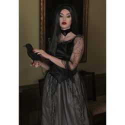 Čarodějnická paruka černá