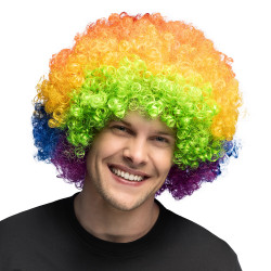 Paruka afro multikolor XL