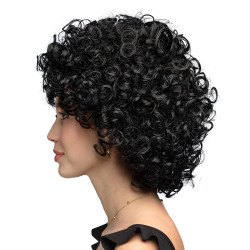 Dámská paruka černá kudrnatá Candice