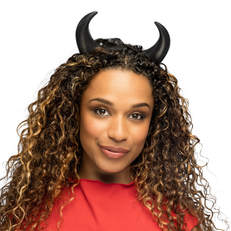 Čertovské rohy plastové černé