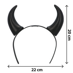 Čertovské rohy plastové černé