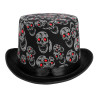 Halloweenský klobouk s lebkami