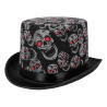 Halloweenský klobouk s lebkami