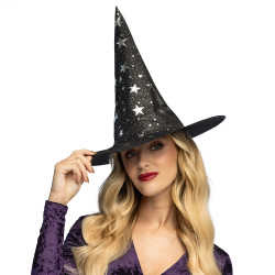 Klobouk čarodějnice Sylvara s hvězdami