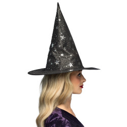 Klobouk čarodějnice Sylvara s hvězdami