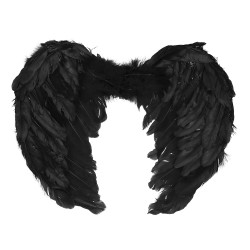 Sada anděl křídla a svatozář černá