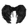 Sada anděl křídla a svatozář černá