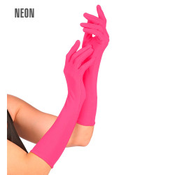 Rukavičky růžové neonové