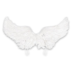 Bílá andělská křídla LED svítící