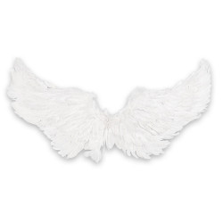 Bílá andělská křídla LED svítící