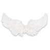 Bílá andělská křídla LED svítící