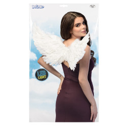 Bílá andělská křídla LED svítící