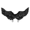 Černá andělská křídla LED svítící