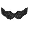Černá andělská křídla LED svítící