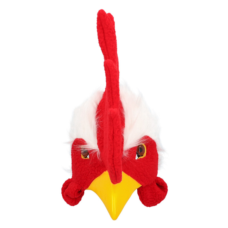 Plyšová maska kohúta