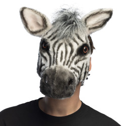 Plyšová maska  zebra